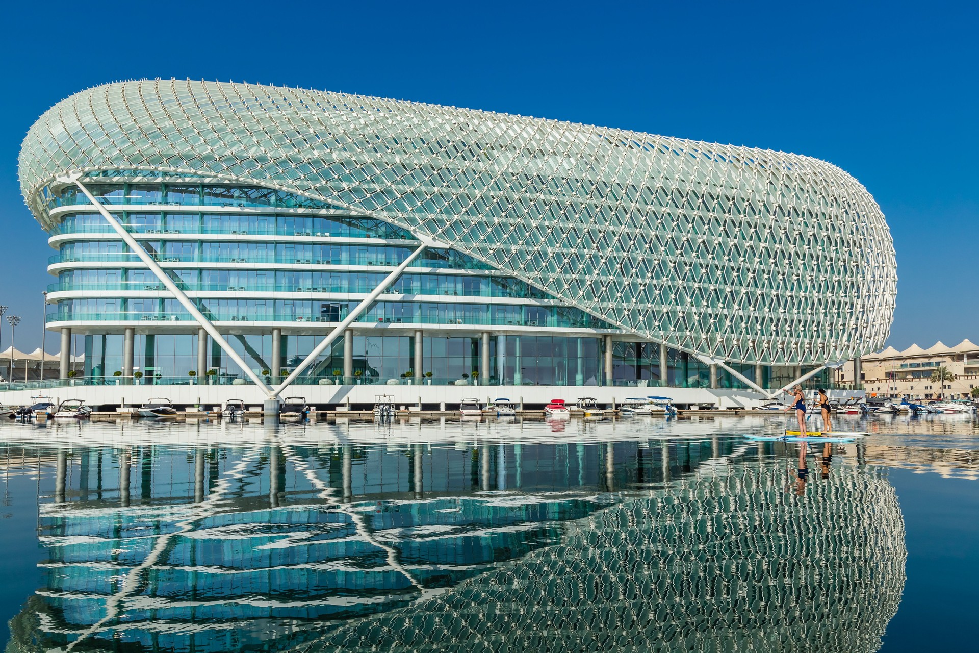 Abu Dhabi, United Arab Emirates, October, 27, 2017: Yas Viceroy Hotel on Yas Island.