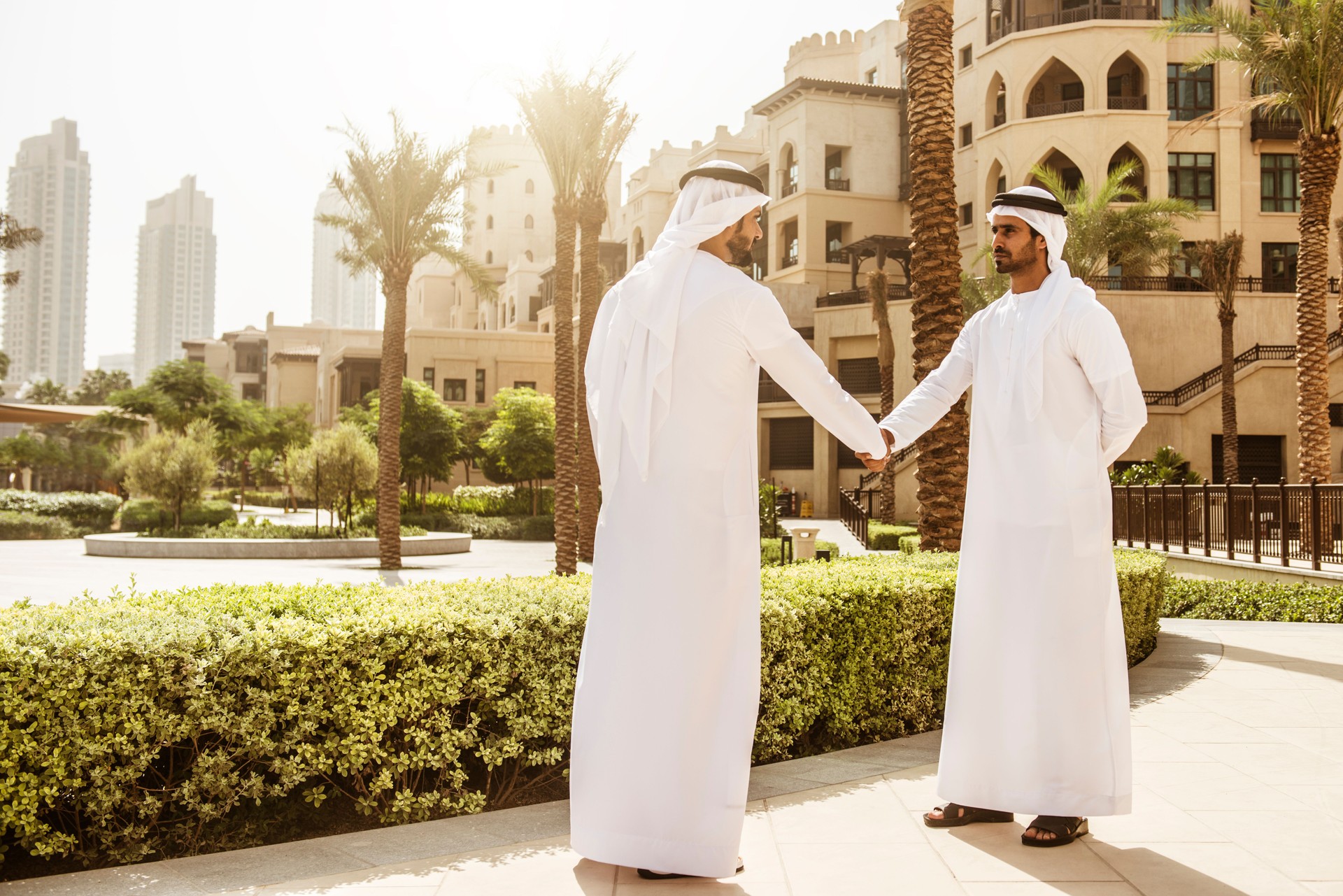sheikh doing a deal in UAE
